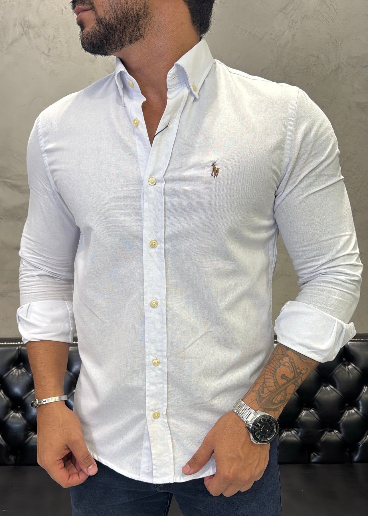 Camisa Ralph Lauren M/L Branco
