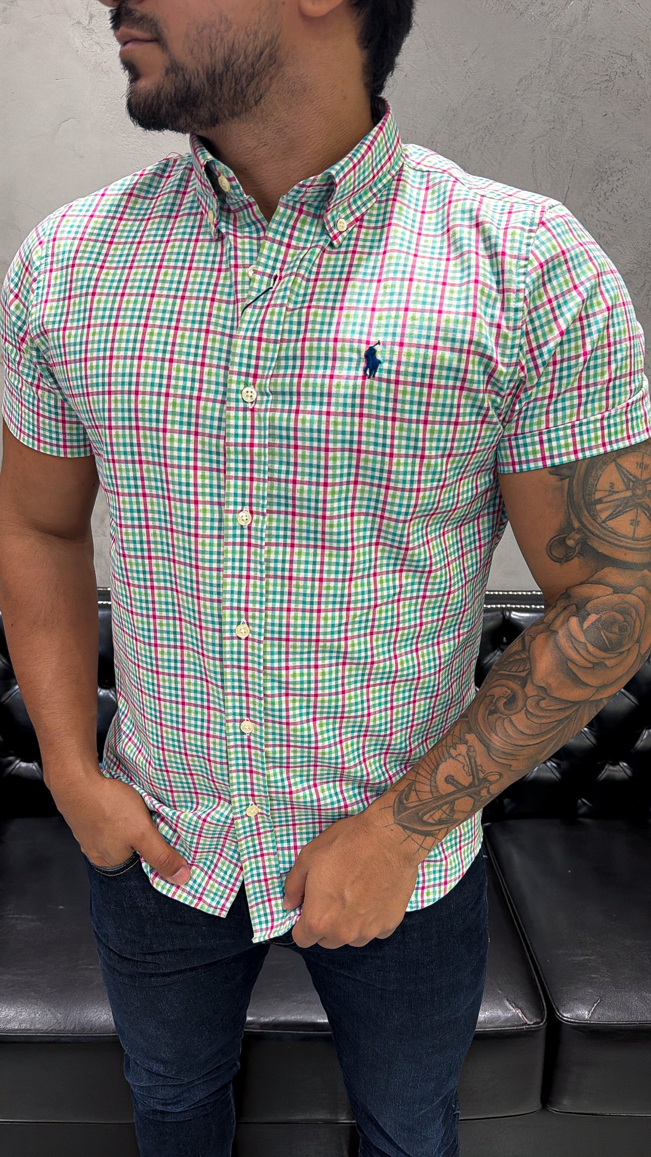 Camisa Ralph Lauren M/C Xadrez