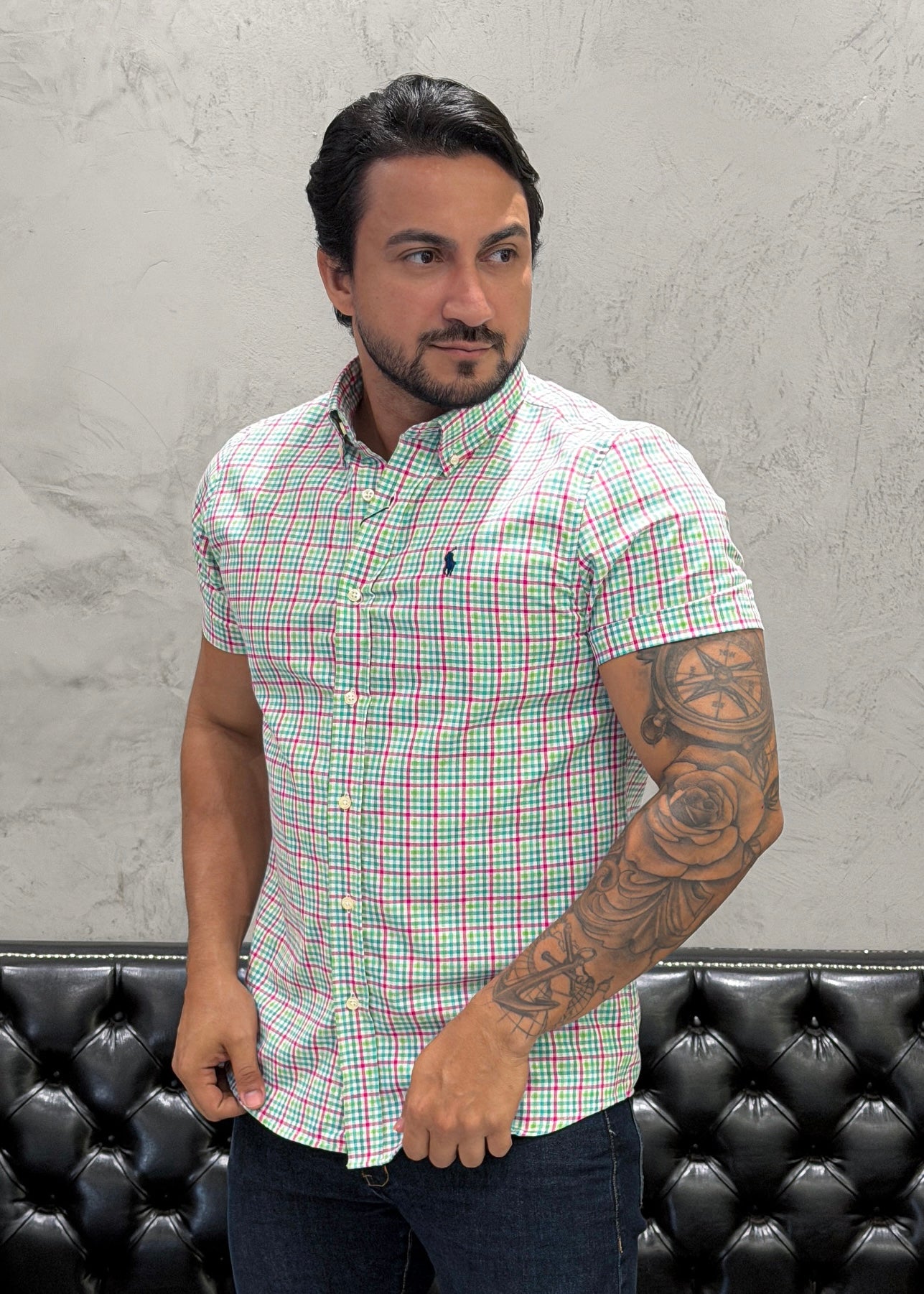 Camisa Ralph Lauren M/C Xadrez