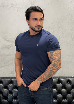 T-Shirt Basic Ralph Lauren Marinho