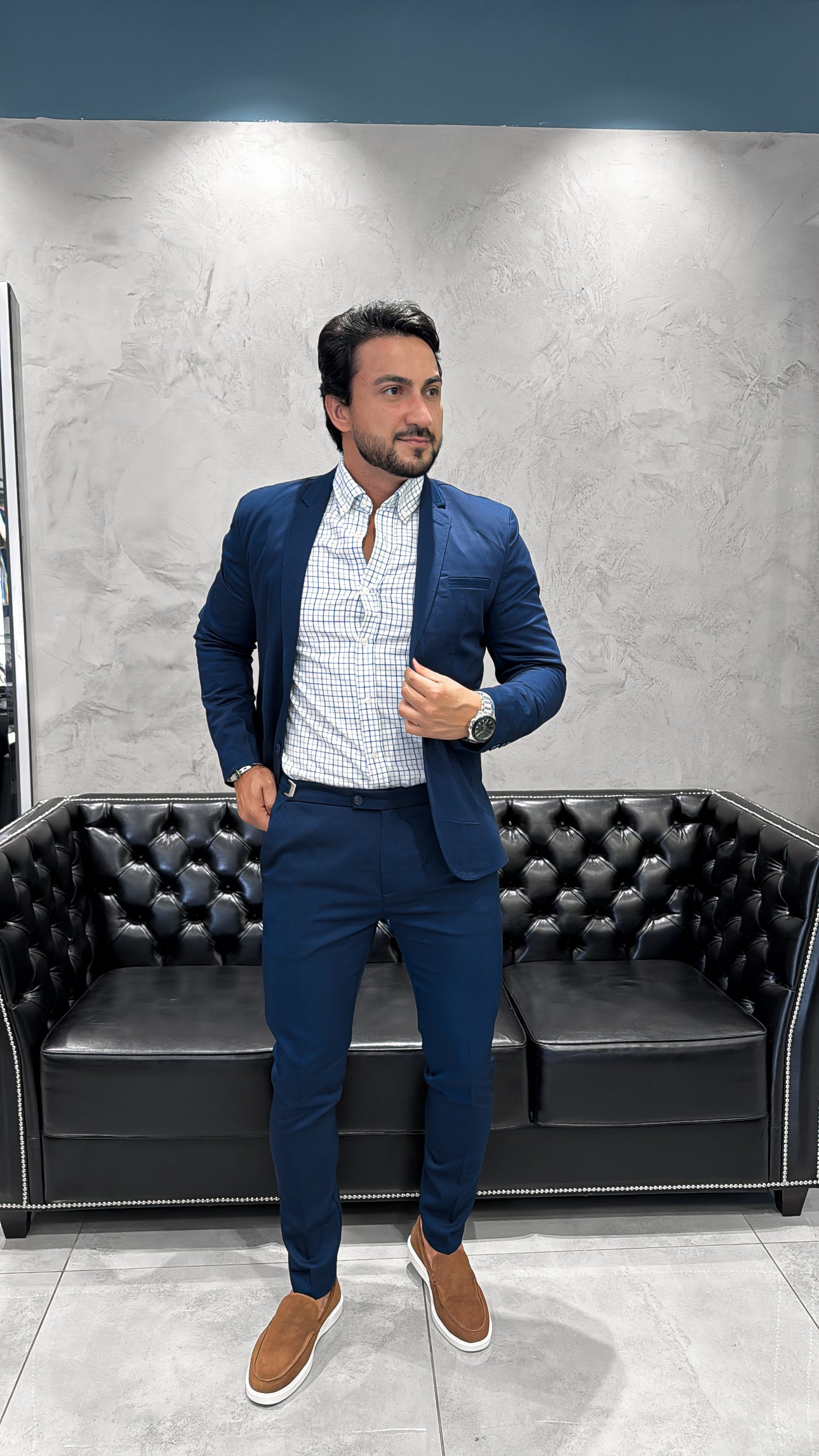 Blazer Chino Marinho