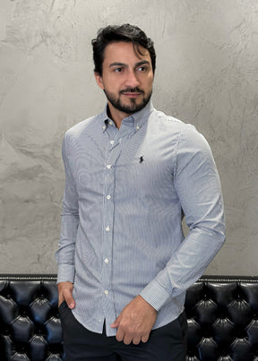 Camisa Ralph Lauren M/Longa Listrada
