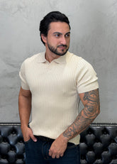 Polo Tricot Luxo Areia