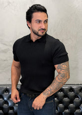 Polo Tricot Luxo  Preto