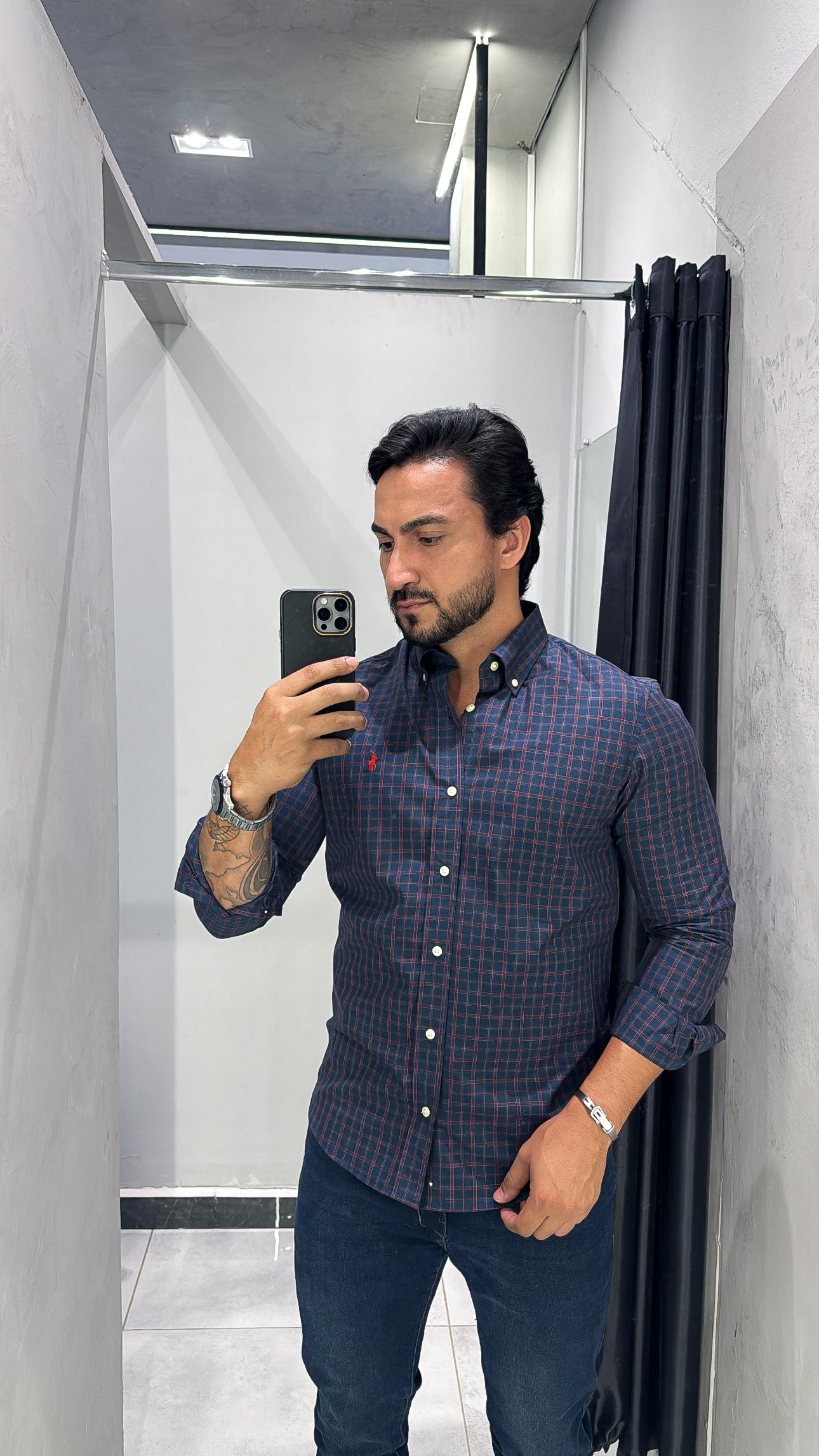 Camisa Ralph Lauren M/Longa Xadrez