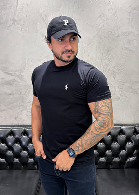 T-Shirt Basic Ralph Lauren Preto