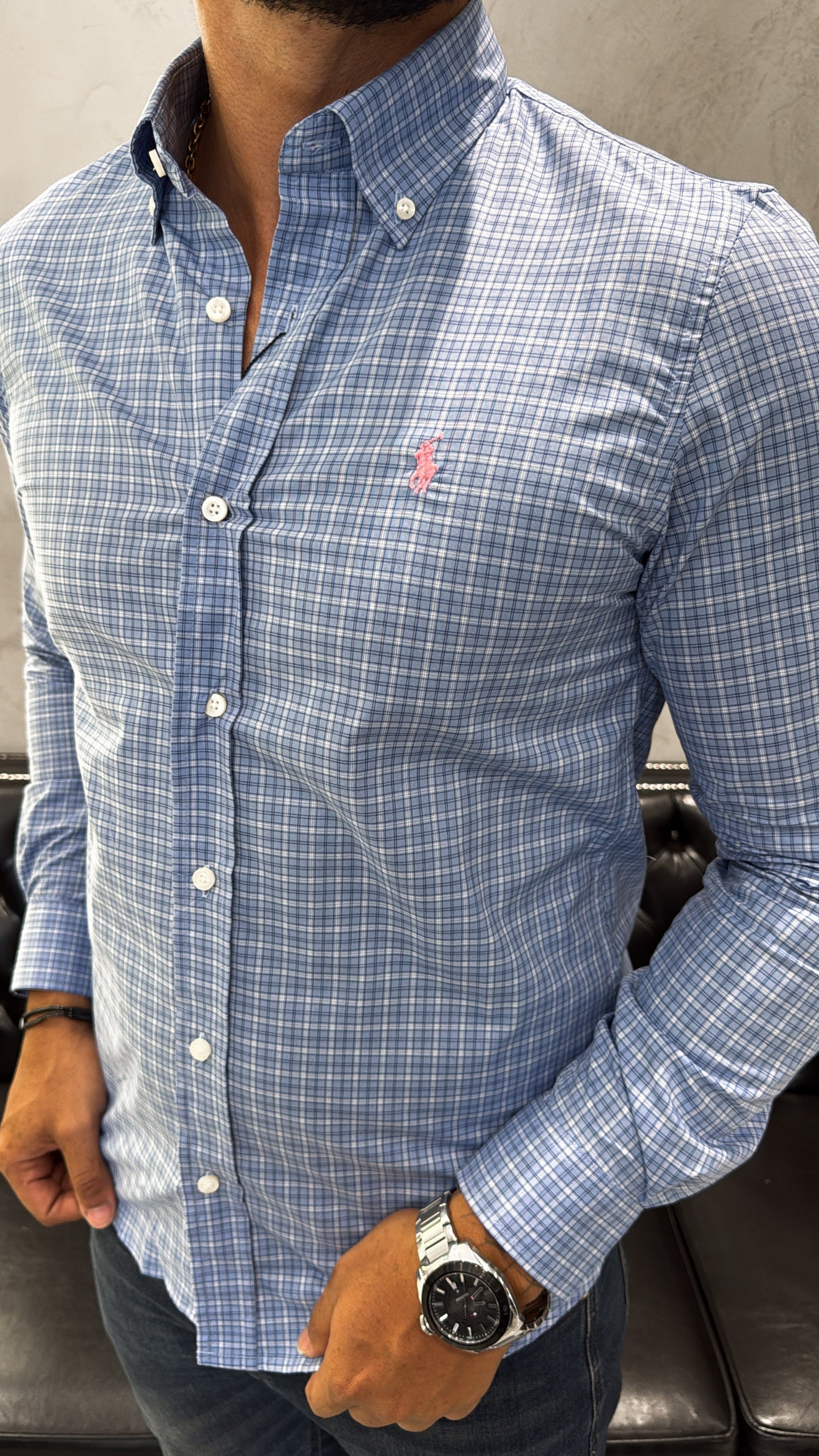 Camisa Ralph Lauren M/L Xadrez