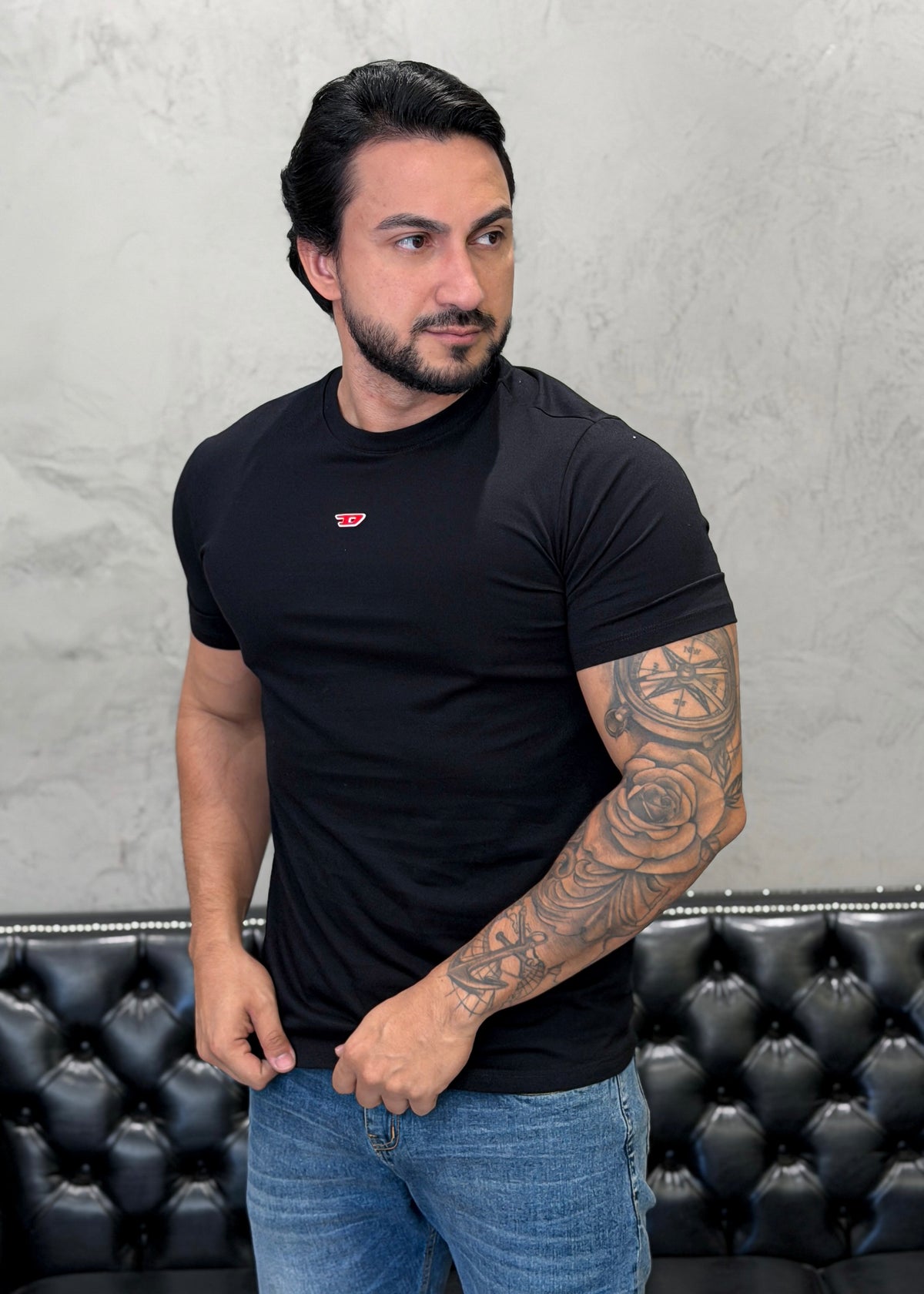 T-Shirt DIESEL Básica Preto