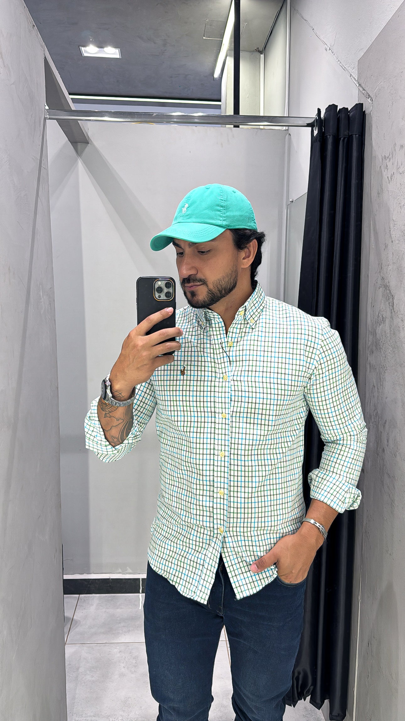 Camisa Ralph Lauren M/Longa Xadrez