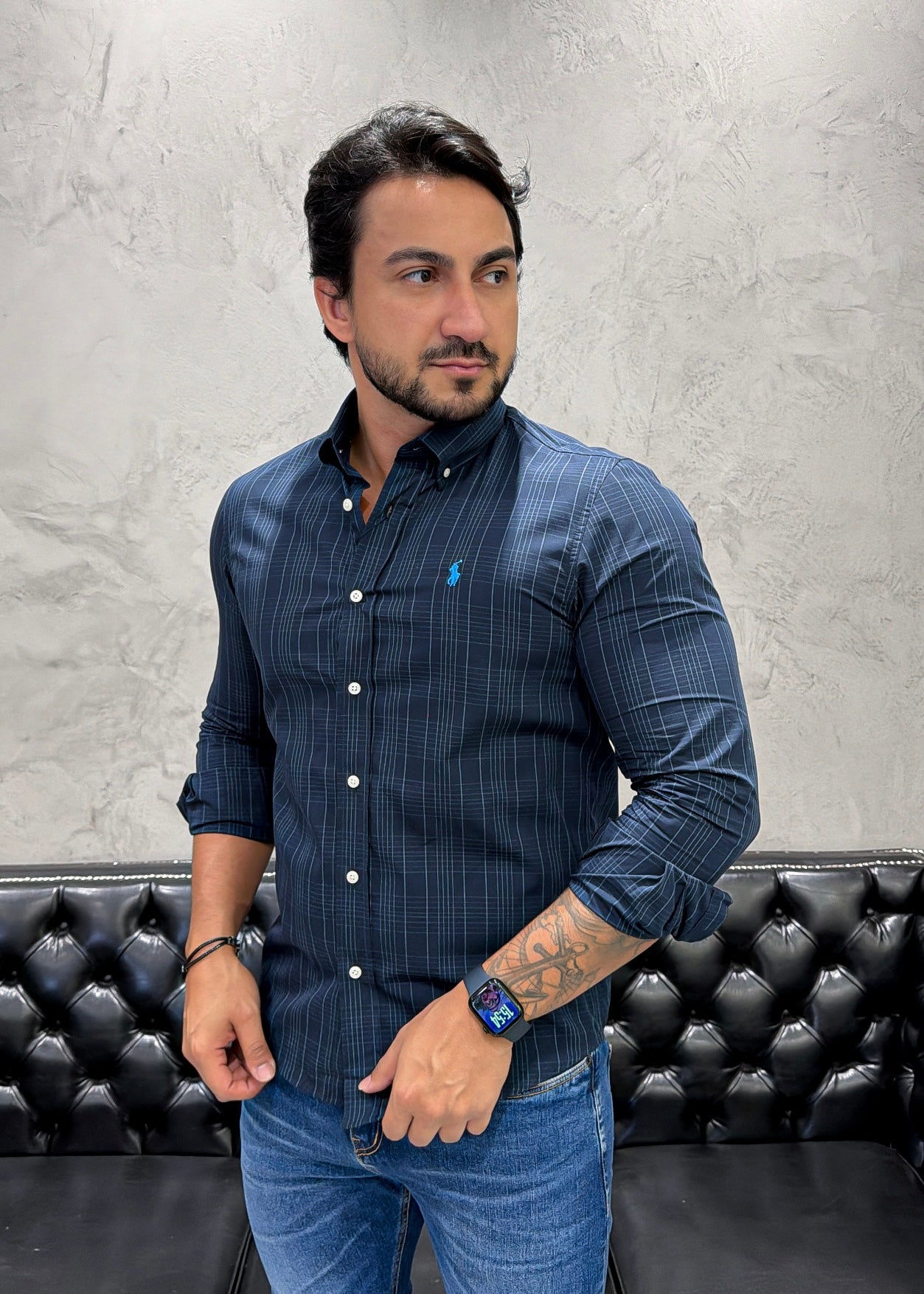 Camisa Ralph Lauren M/Longa Xadrez