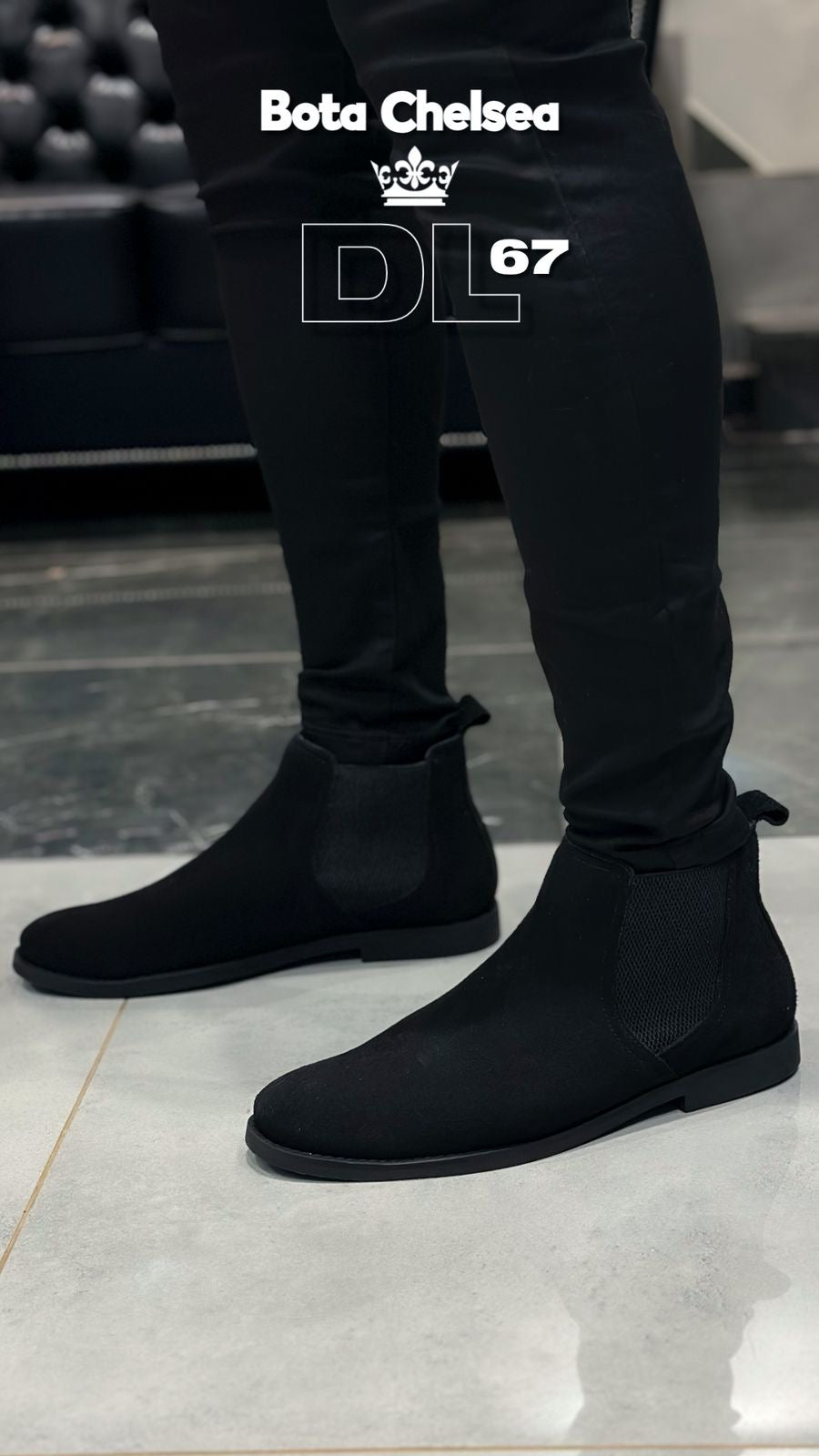 Bota Camurça DL67 Preto