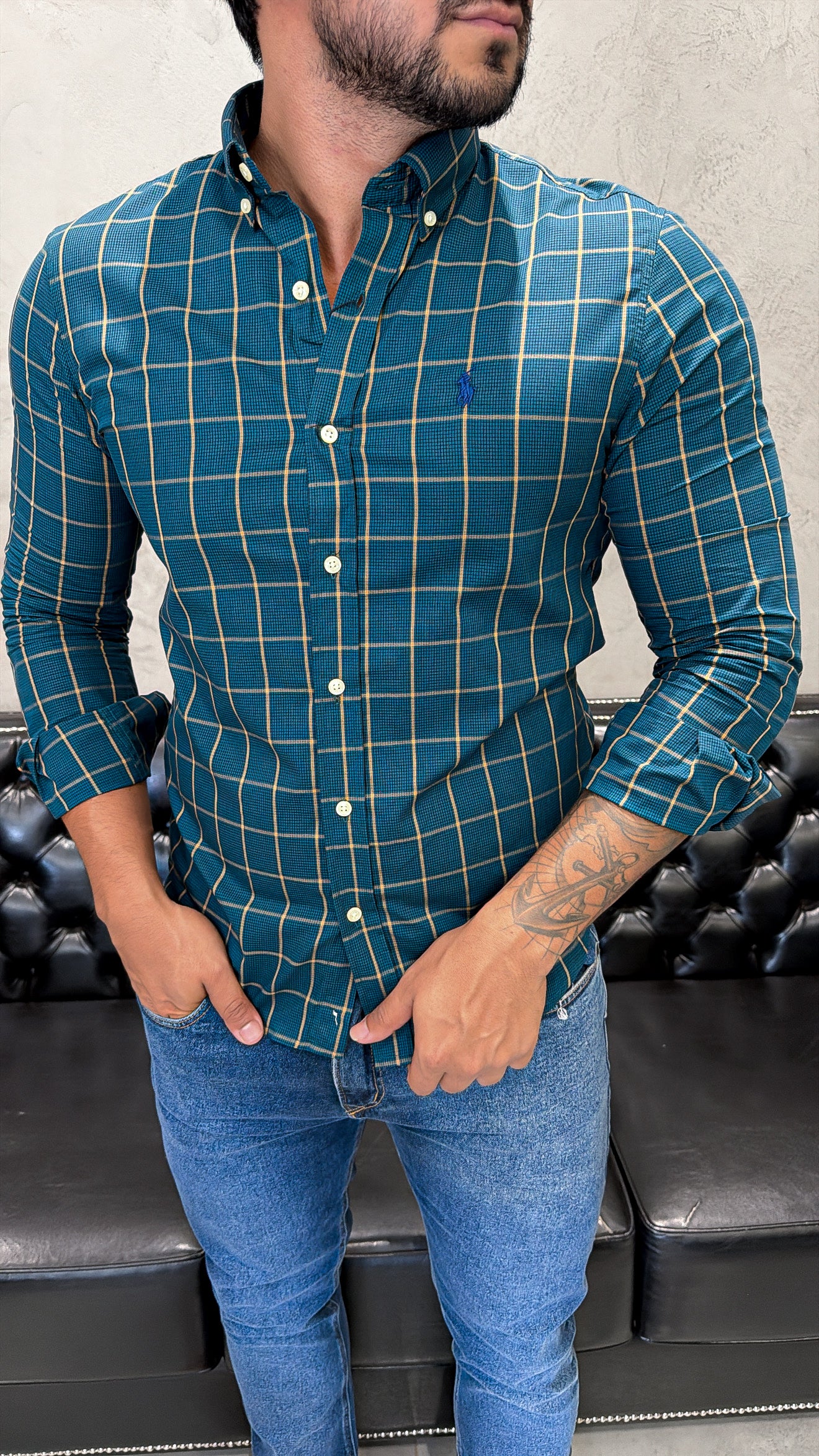 Camisa Ralph Lauren M/L Xadrez
