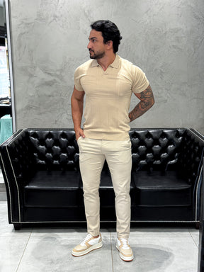 Polo Tricot Luxo Bege