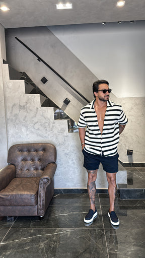 Camisa Resort Tricot Preto