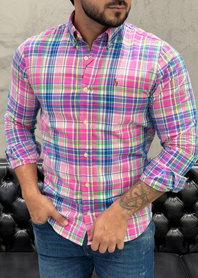 Camisa Ralph Lauren M/L Xadrez Americana