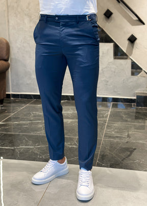 Calça Alfaiataria DL67 com Ajuste Lateral Marinho