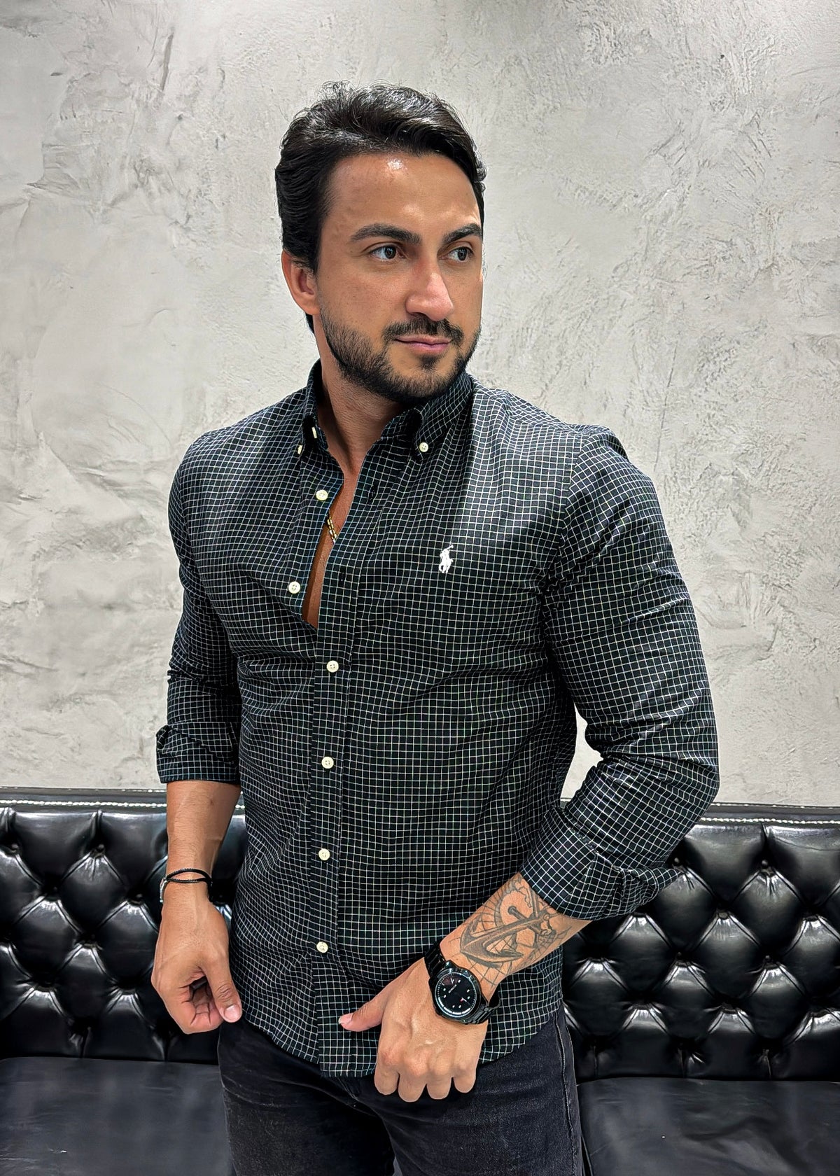 Camisa Ralph Lauren M/Longa Xadrez