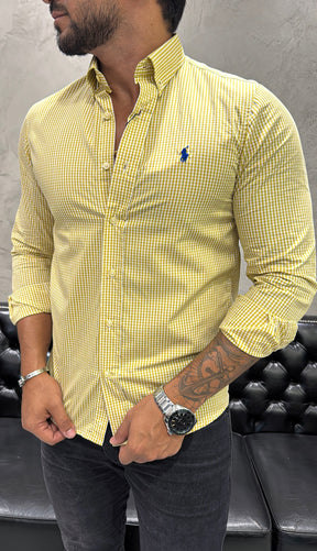 Camisa Ralph Lauren M/L Microxadrez