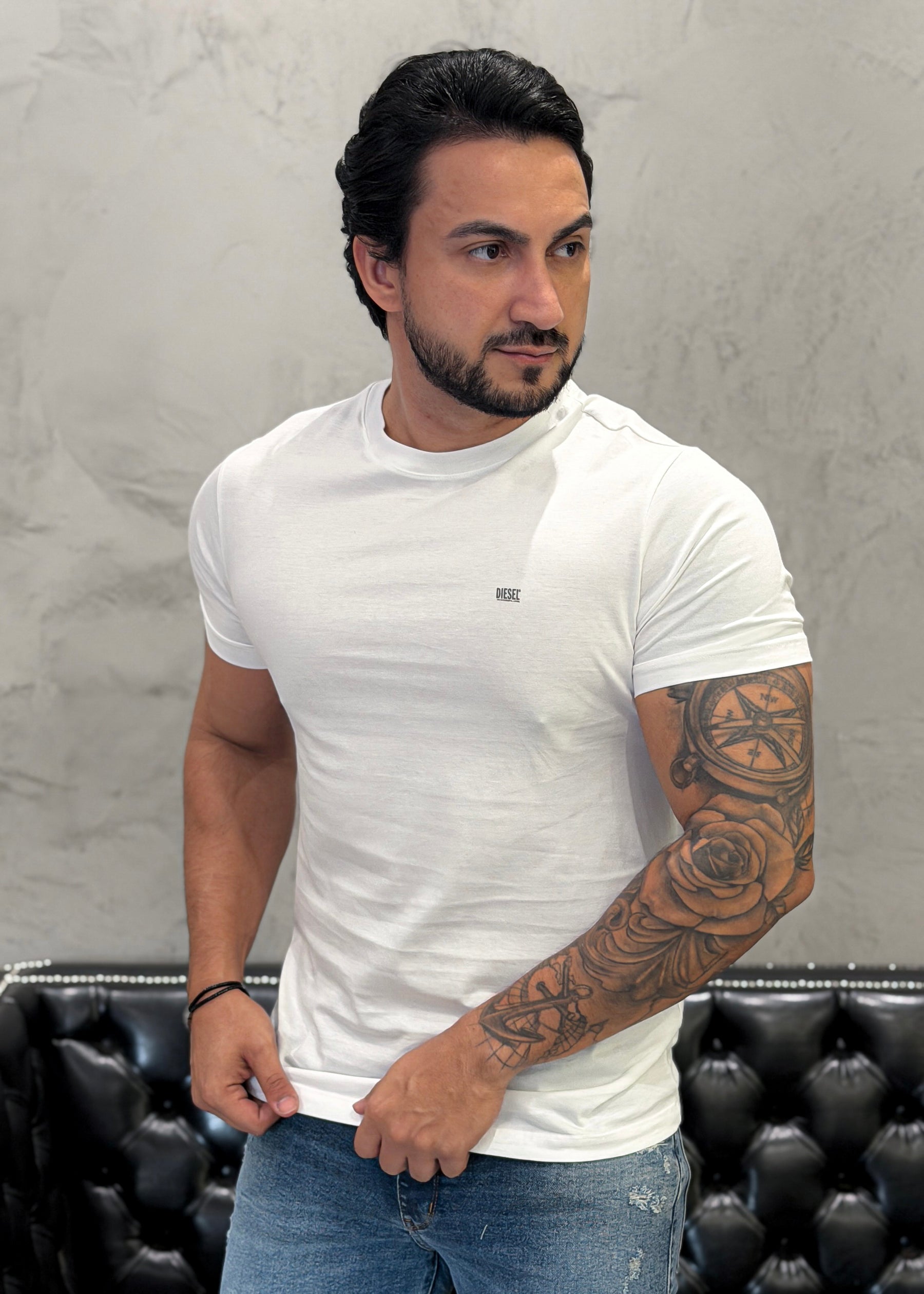 T-Shirt DIESEL Basic Branca
