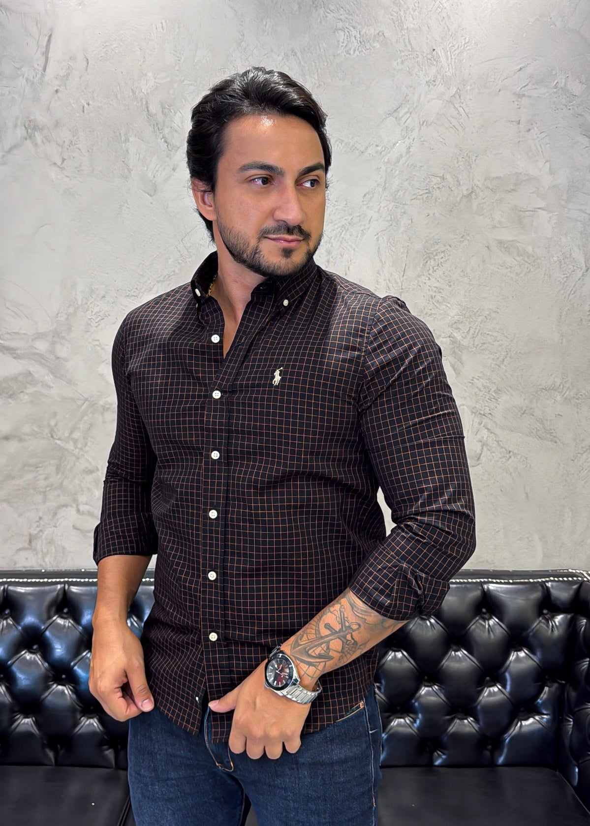 Camisa Ralph Lauren M/L Xadrez