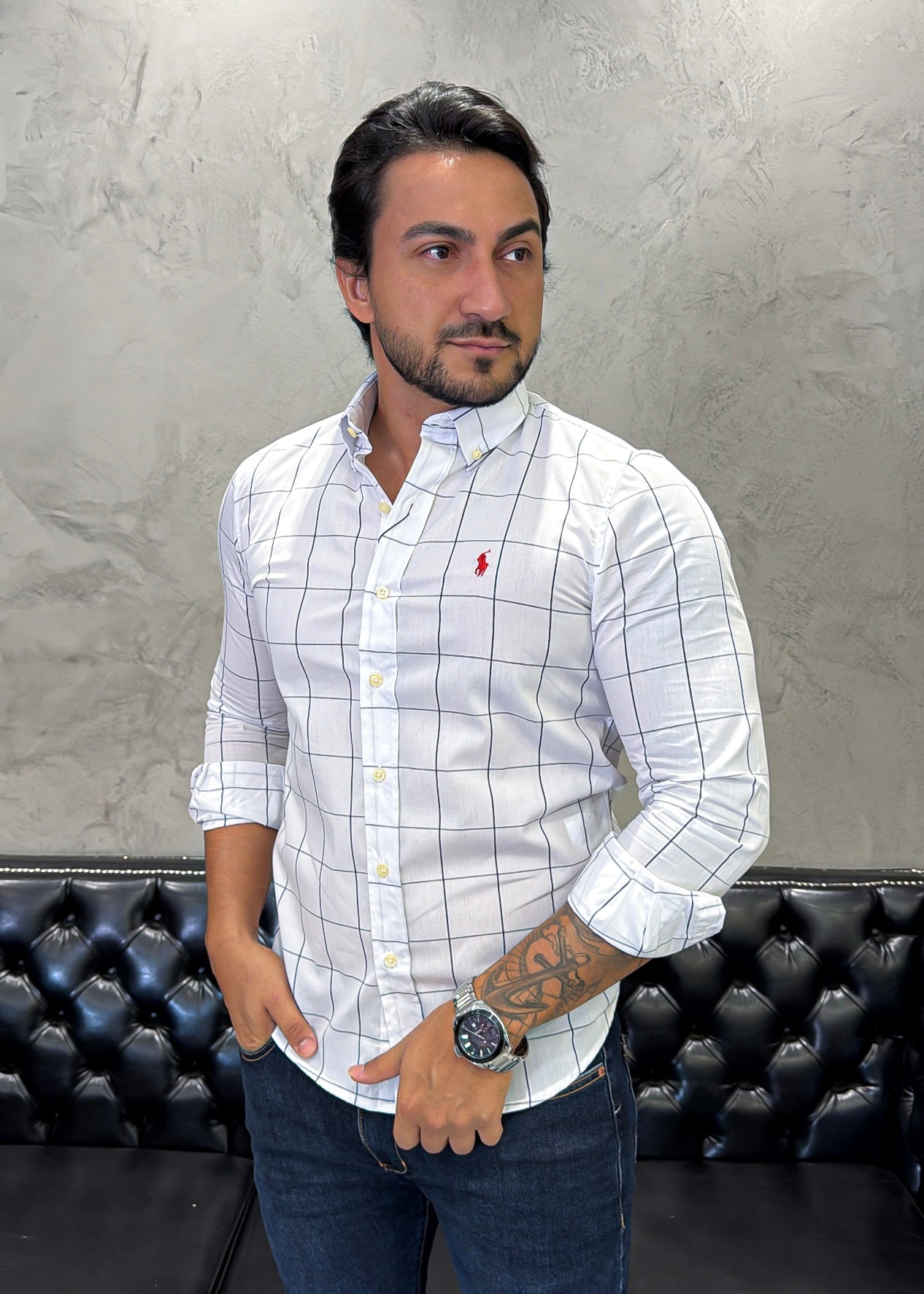 Camisa Ralph Lauren M/L Xadrez