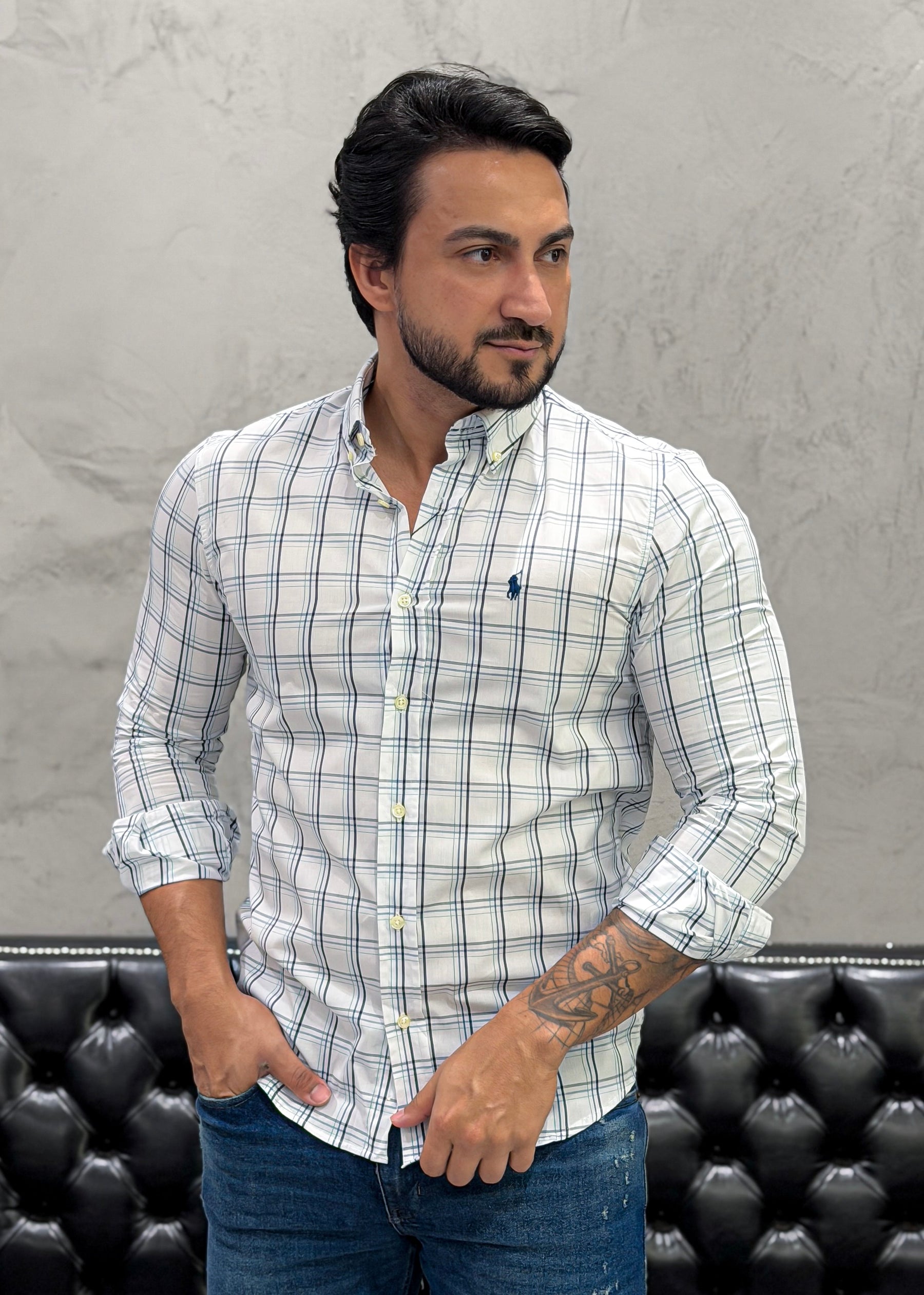 Camisa Ralph Lauren M/L Xadrez