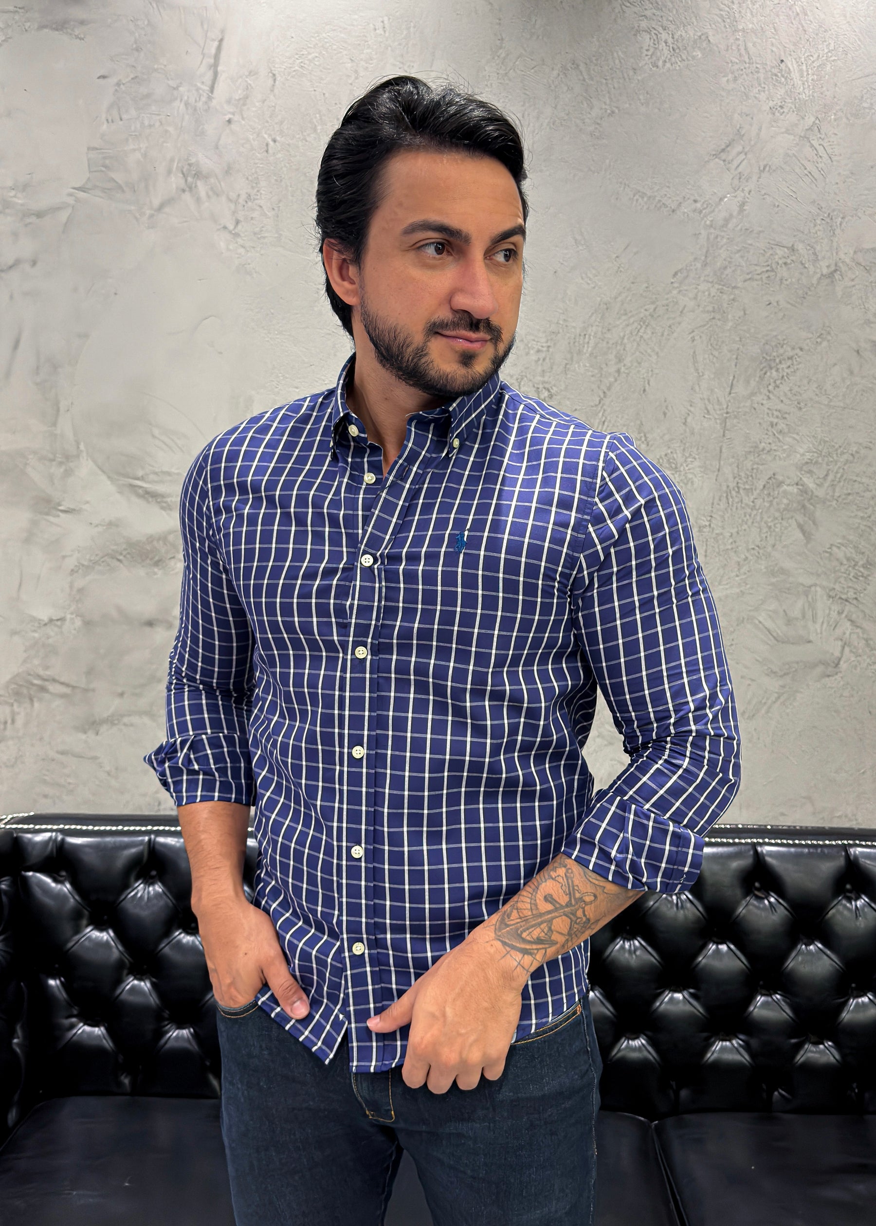 Camisa Ralph Lauren M/L Xadrez