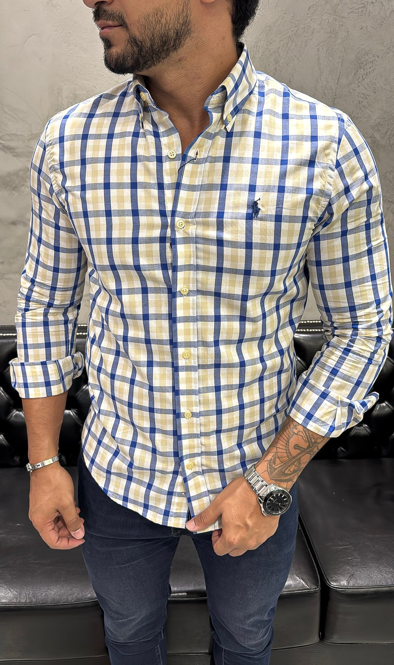 Camisa Ralph Lauren M/Longa Xadrez