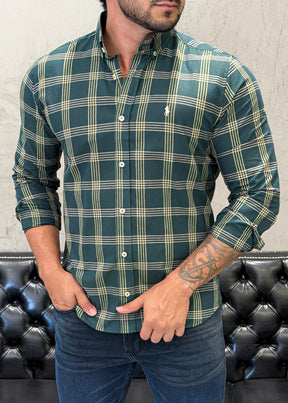 Camisa Ralph Lauren M/Longa Xadrez
