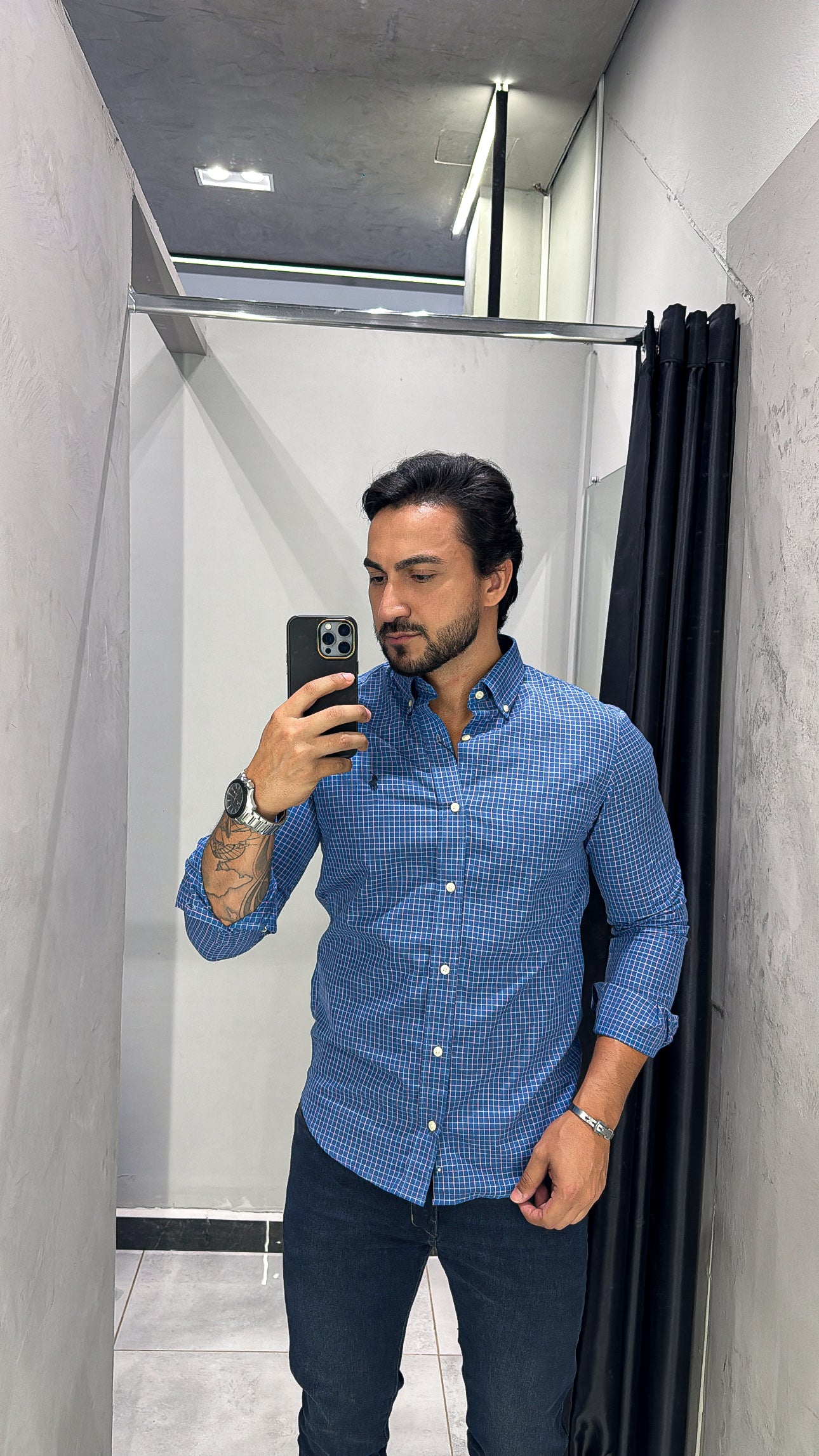 Camisa Ralph Lauren M/Longa Xadrez