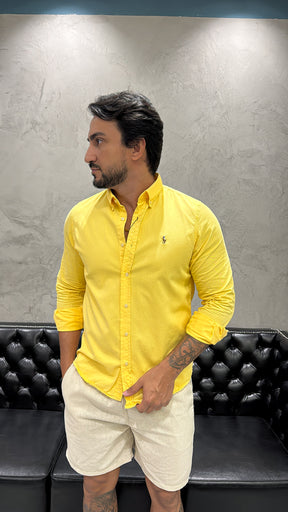 Camisa Ralph Lauren Sarja M/L Amarelo