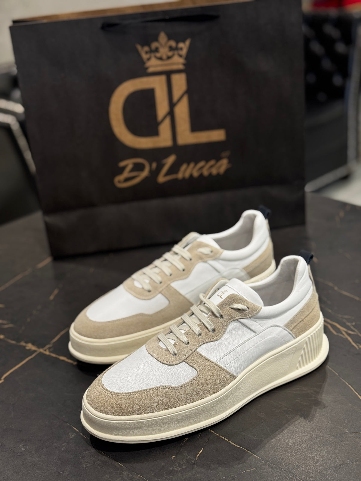 Sneaker DL67 Branco c/ Natural