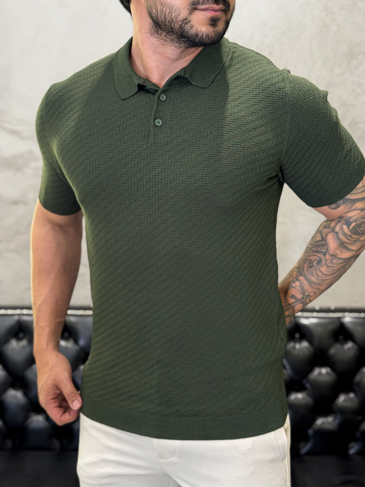 Polo Tricot Luxo Militar