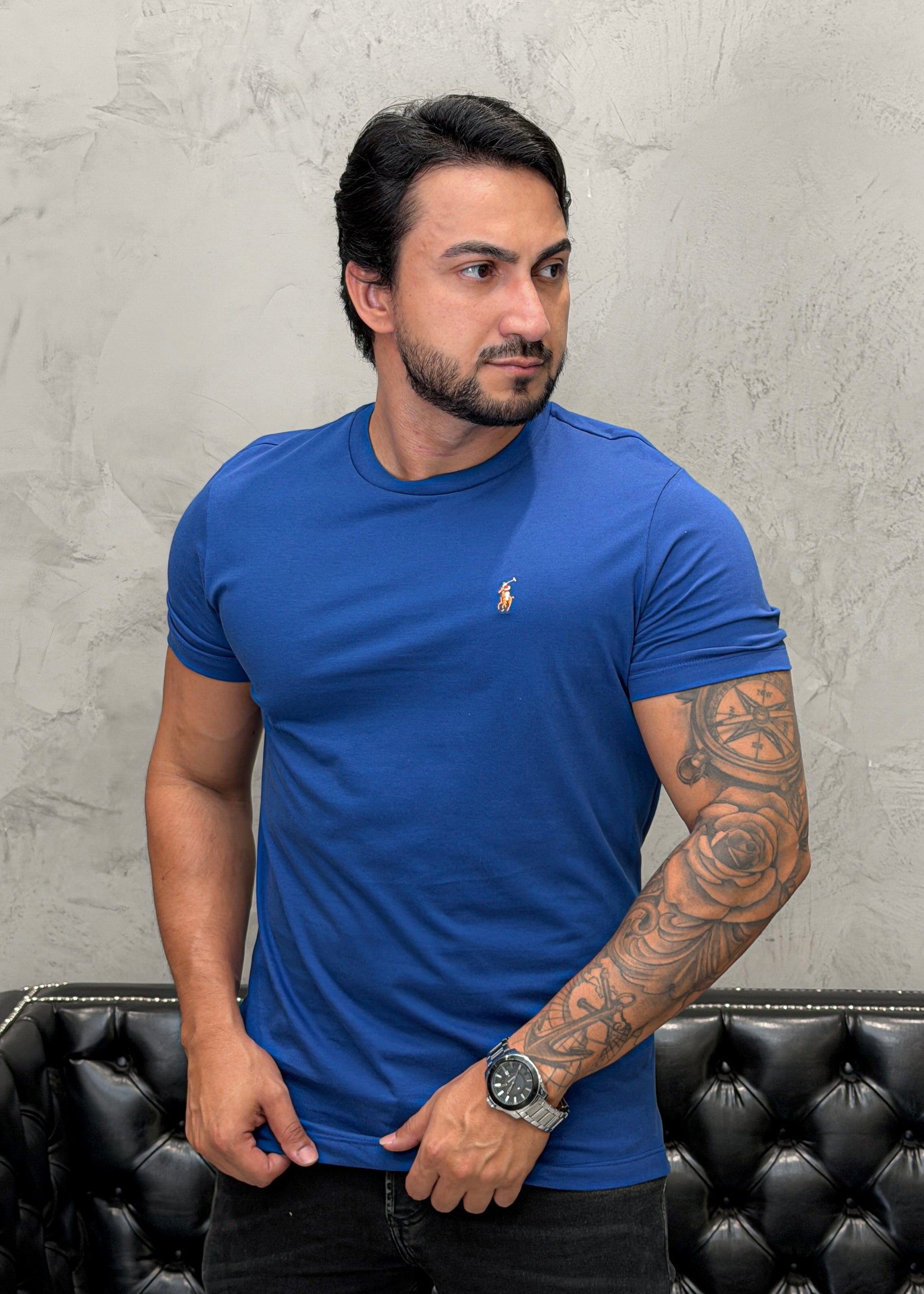 T-Shirt Basic Ralph Lauren Royal