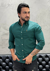 Camisa Ralph Lauren M/L Verde
