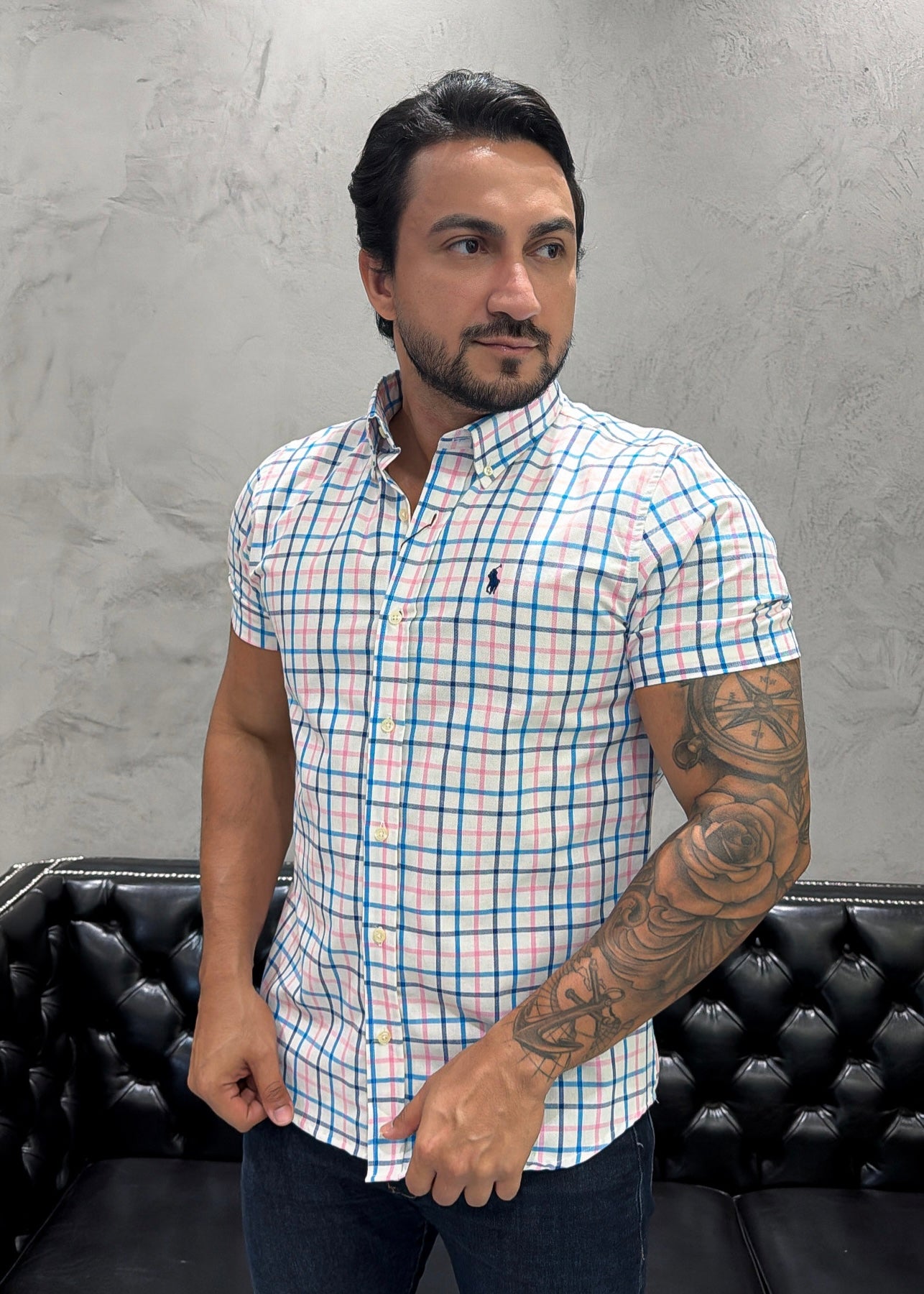 Camisa Ralph Lauren M/C Xadrez