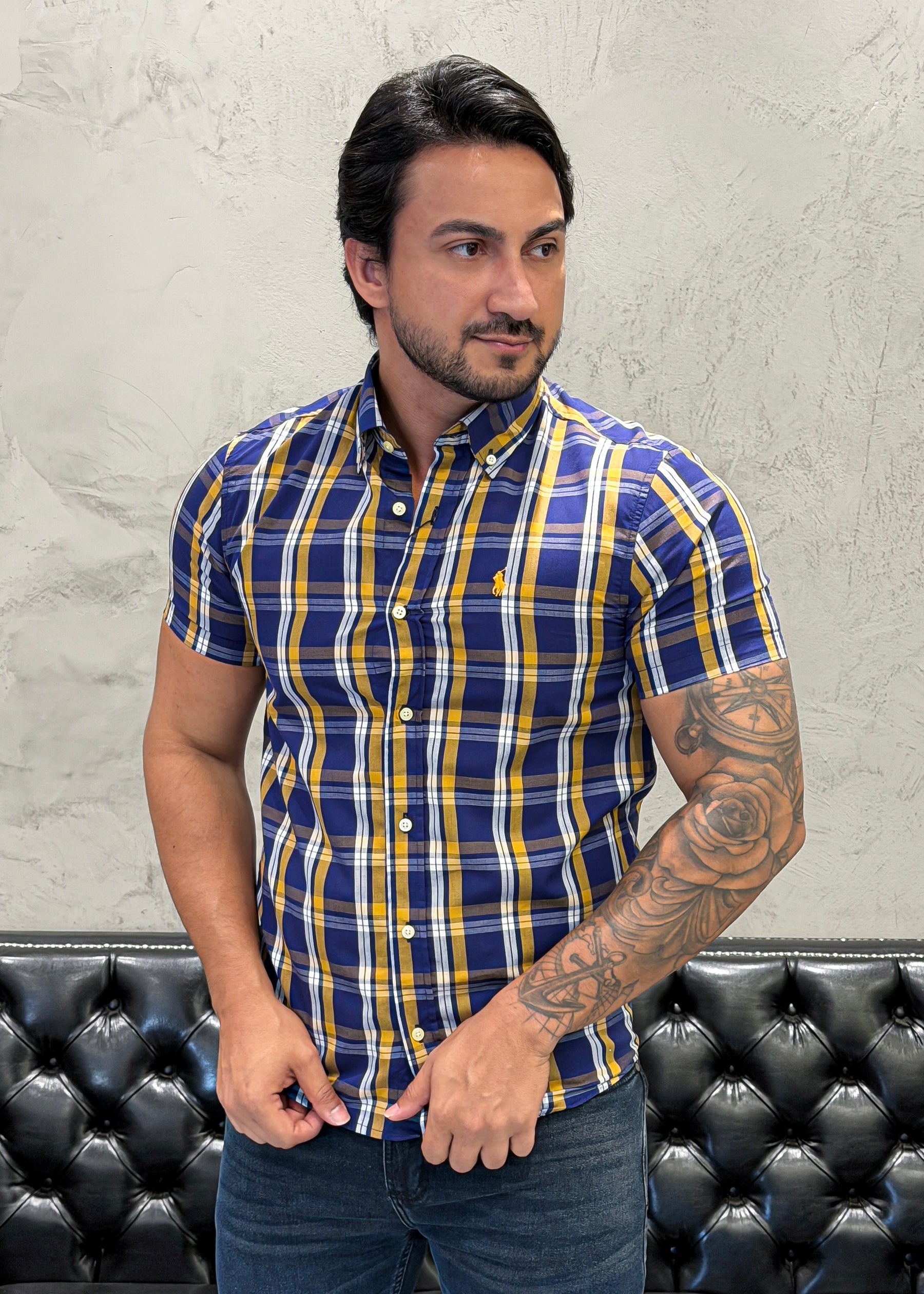 Camisa Ralph Lauren M/C Xadrez