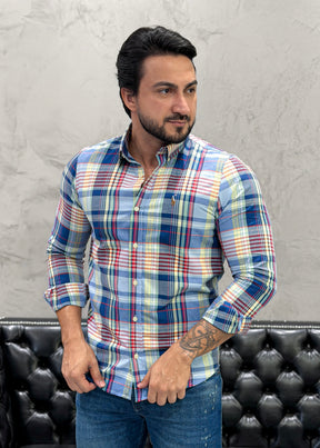 Camisa Ralph Lauren M/L Xadrez Americana
