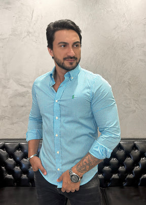 Camisa Ralph Lauren M/Longa MicroXadrez