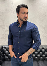 Camisa T. H. M/L Marinho