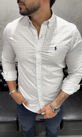 Camisa Ralph Lauren M/Longa MicroXadrez