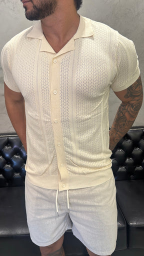 Camisa Tricot Luxo Bege