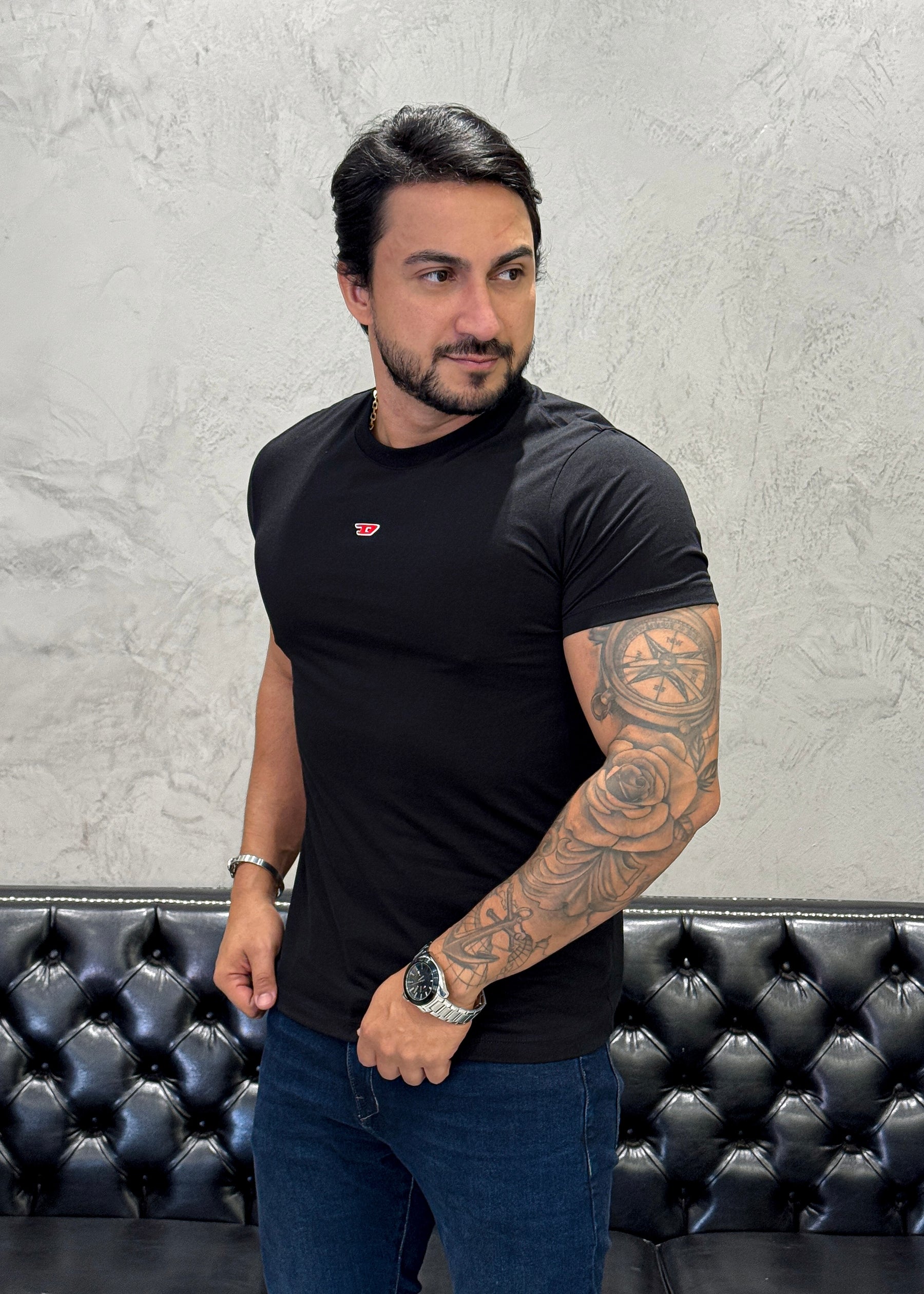 T-Shirt DIESEL Básica Preto