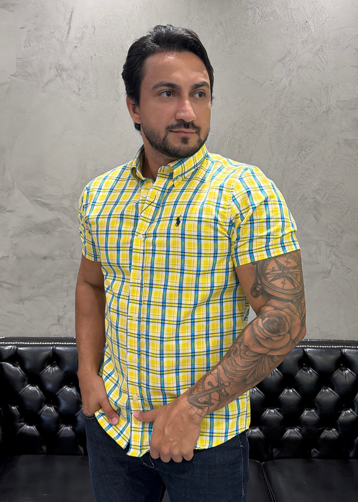 Camisa Ralph Lauren M/C Xadrez
