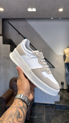 Sneaker DL67 Branco c/ Natural