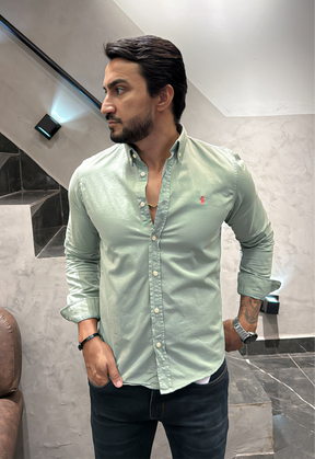 Camisa Ralph Lauren M/Longa Tinturada Verde