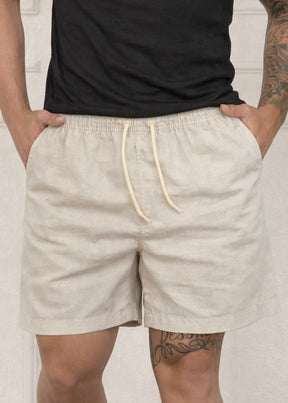 Short Linho Palha