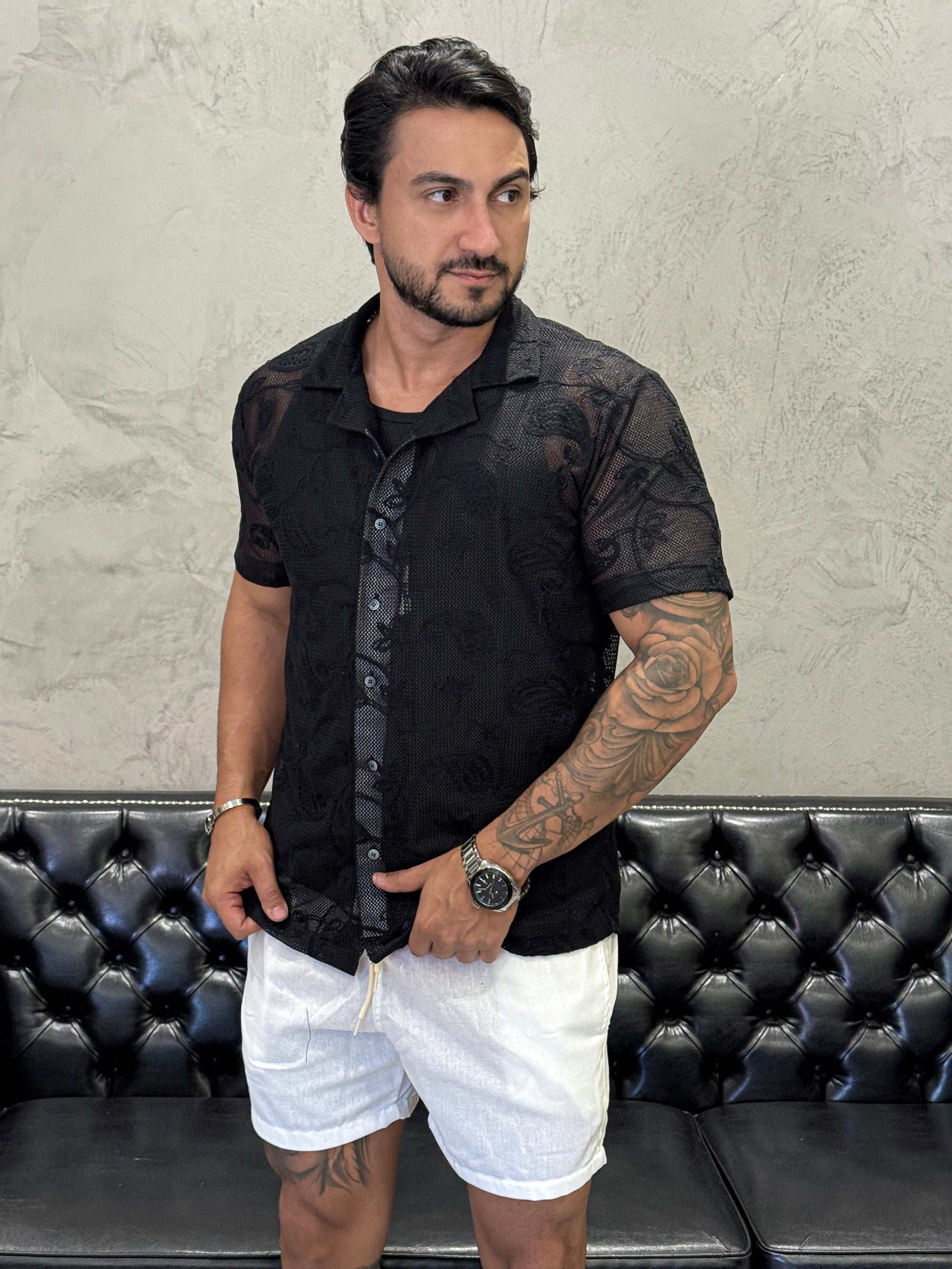 Camisa Riviera Tricot Preto