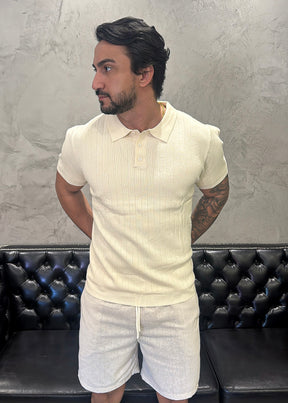 Polo Tricot Luxo Bege