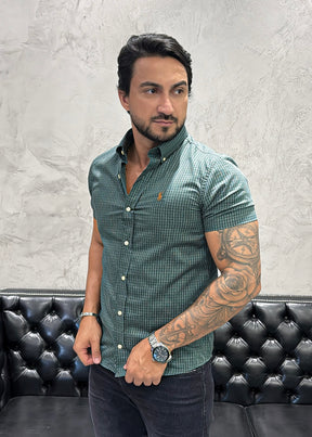 Camisa Ralph Lauren M/Curta Xadrez